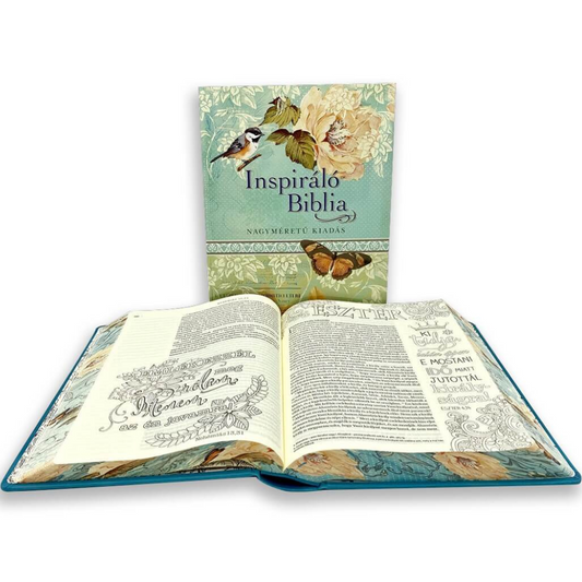 Inspiráló Biblia papírtokban- Nagyméretű kiadás